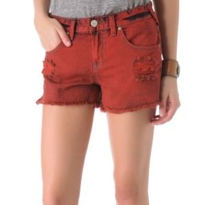 Free people Overdyed Cutoff denim shorts sz 30 EUC